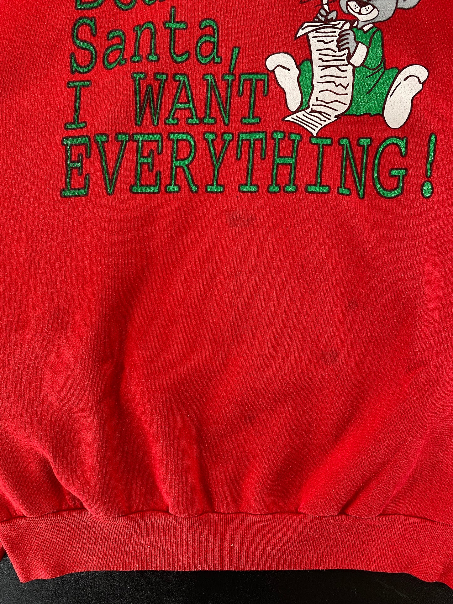 90's DEAR SANTA CHRISTMAS Made in USA Size XL Vintage Sweat-shirt / G5194S