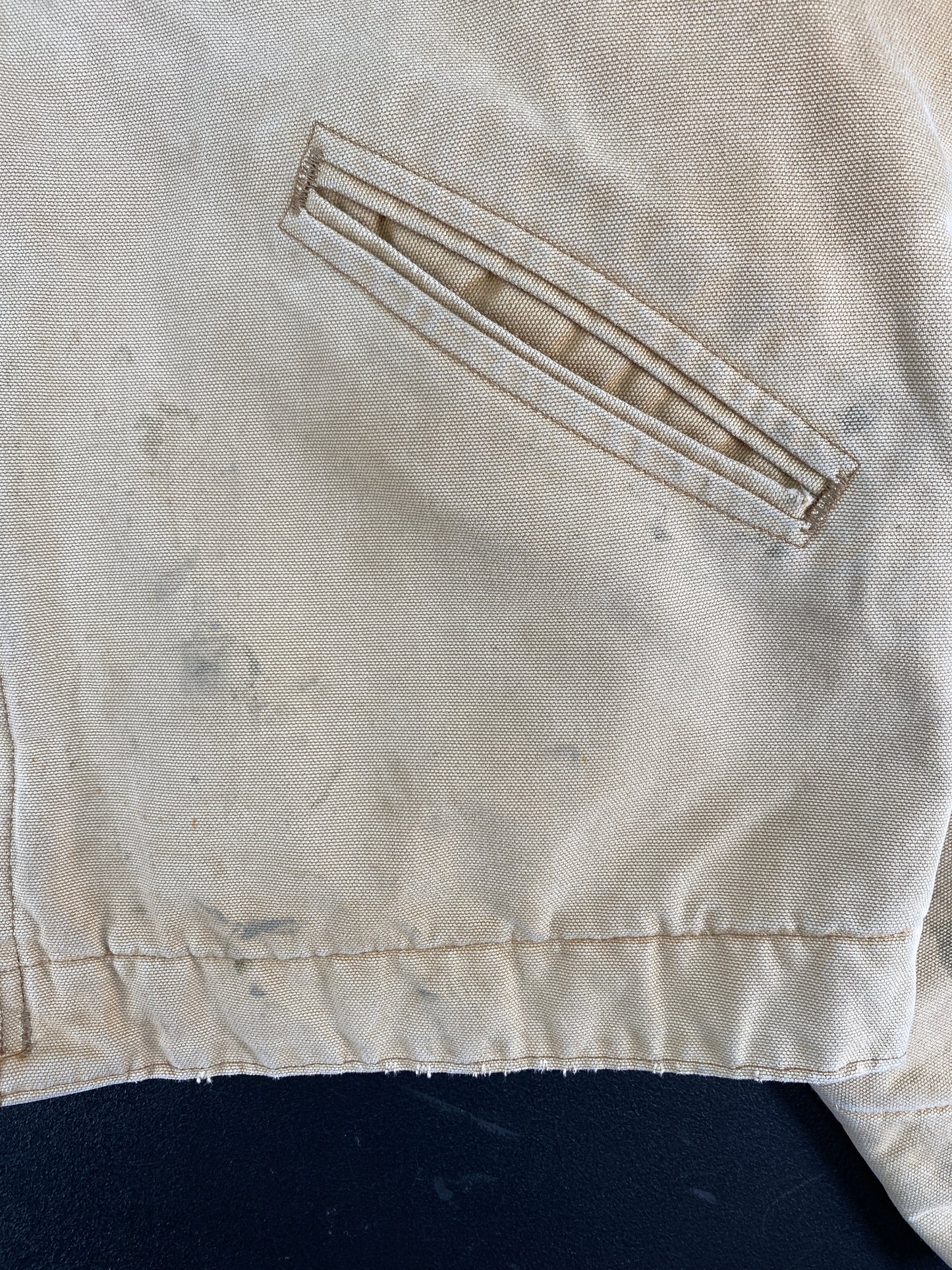 Vintage CARHARTT Size No Tag (Approx.L) Zip-Up Duck Jacket / F5287J