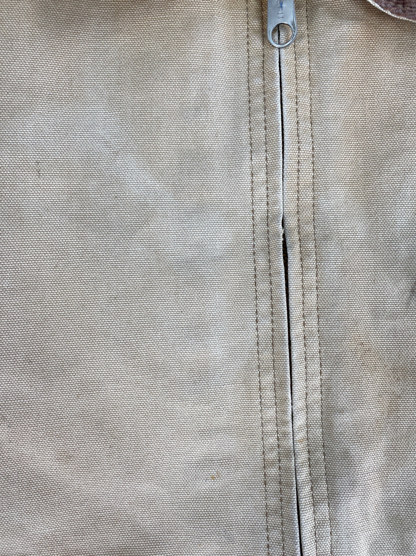 Vintage CARHARTT Size No Tag (Approx.L) Zip-Up Duck Jacket / F5287J