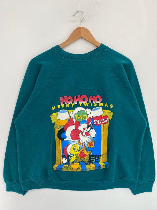 Vintage LOONY TUNES CHRISTMAS Size L Sweat-shirt / G5200S