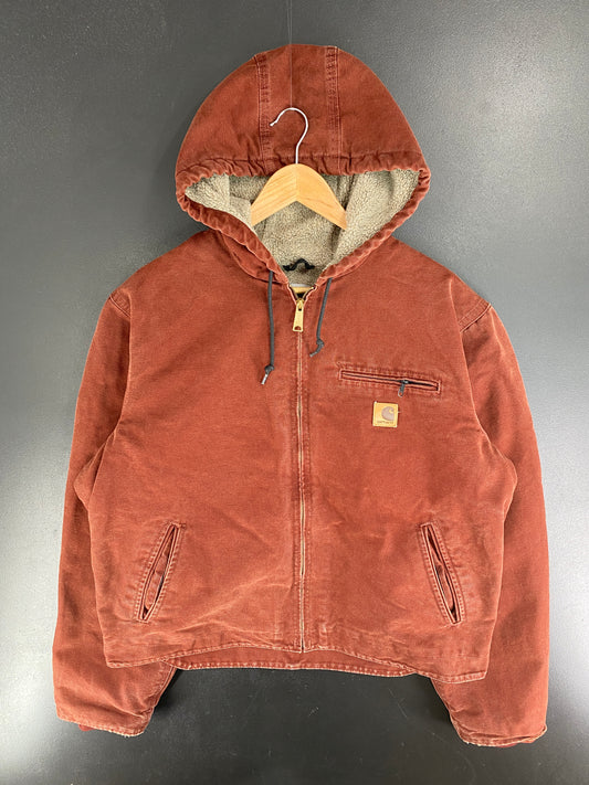 Vintage CARHARTT Size L Zip-Up Hoodie Duck Jacket / F5286J