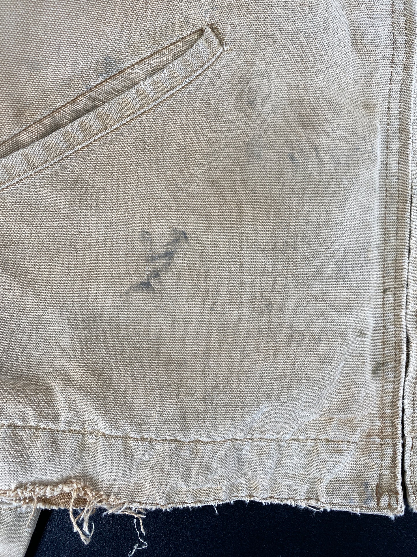 Vintage CARHARTT Size No Tag (Approx.L) Zip-Up Duck Jacket / F5283J