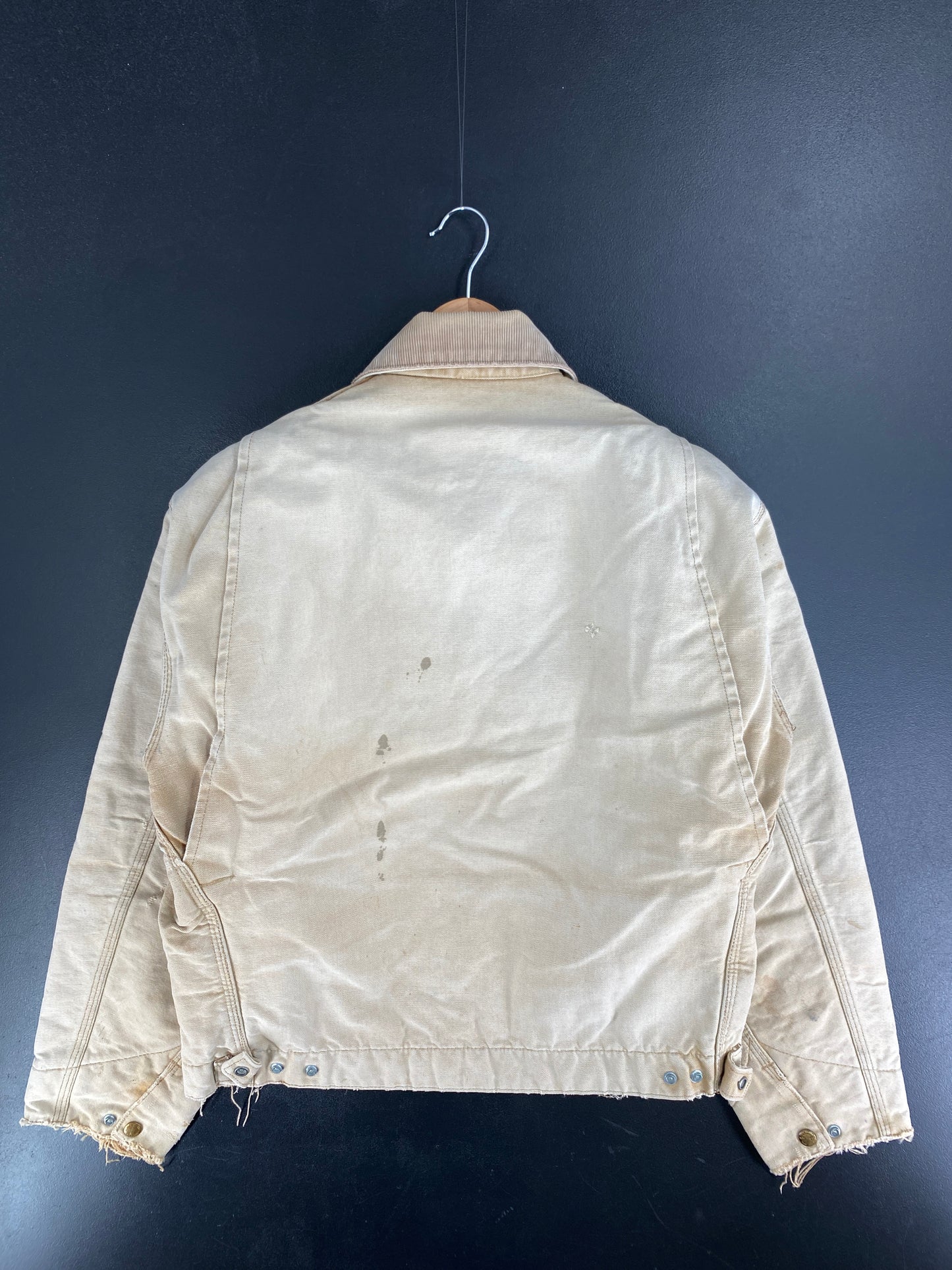 Vintage CARHARTT Size No Tag (Approx.L) Zip-Up Duck Jacket / F5283J