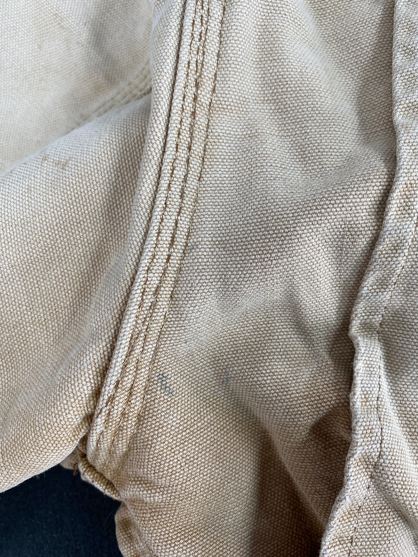 Vintage CARHARTT Size No Tag (Approx.L) Zip-Up Duck Jacket / F5283J