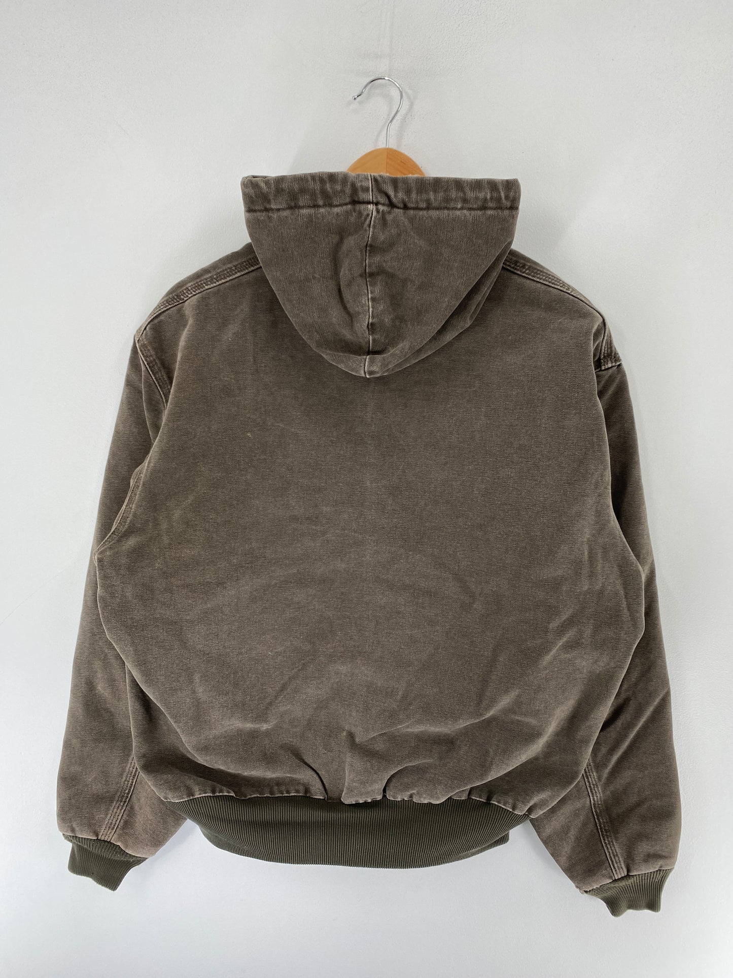 Vintage CARHARTT Size L Zip-Up Hoodie Duck Jacket / F5282J