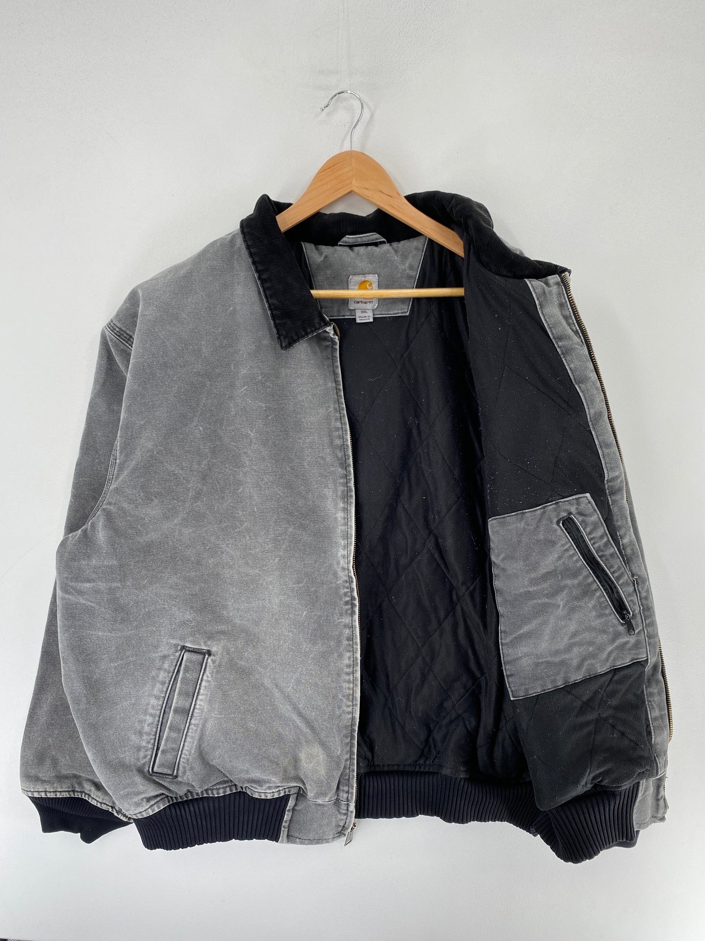 .Vintage CARHARTT Size XXXL Zip-Up Duck Jacket / F7228J