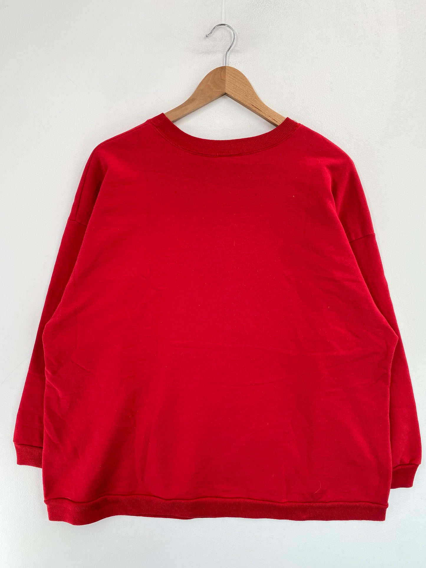 Vintage DISNEY POOH CHRISTMAS Size No Tag (Approx.L) Sweat-shirt / G5219S
