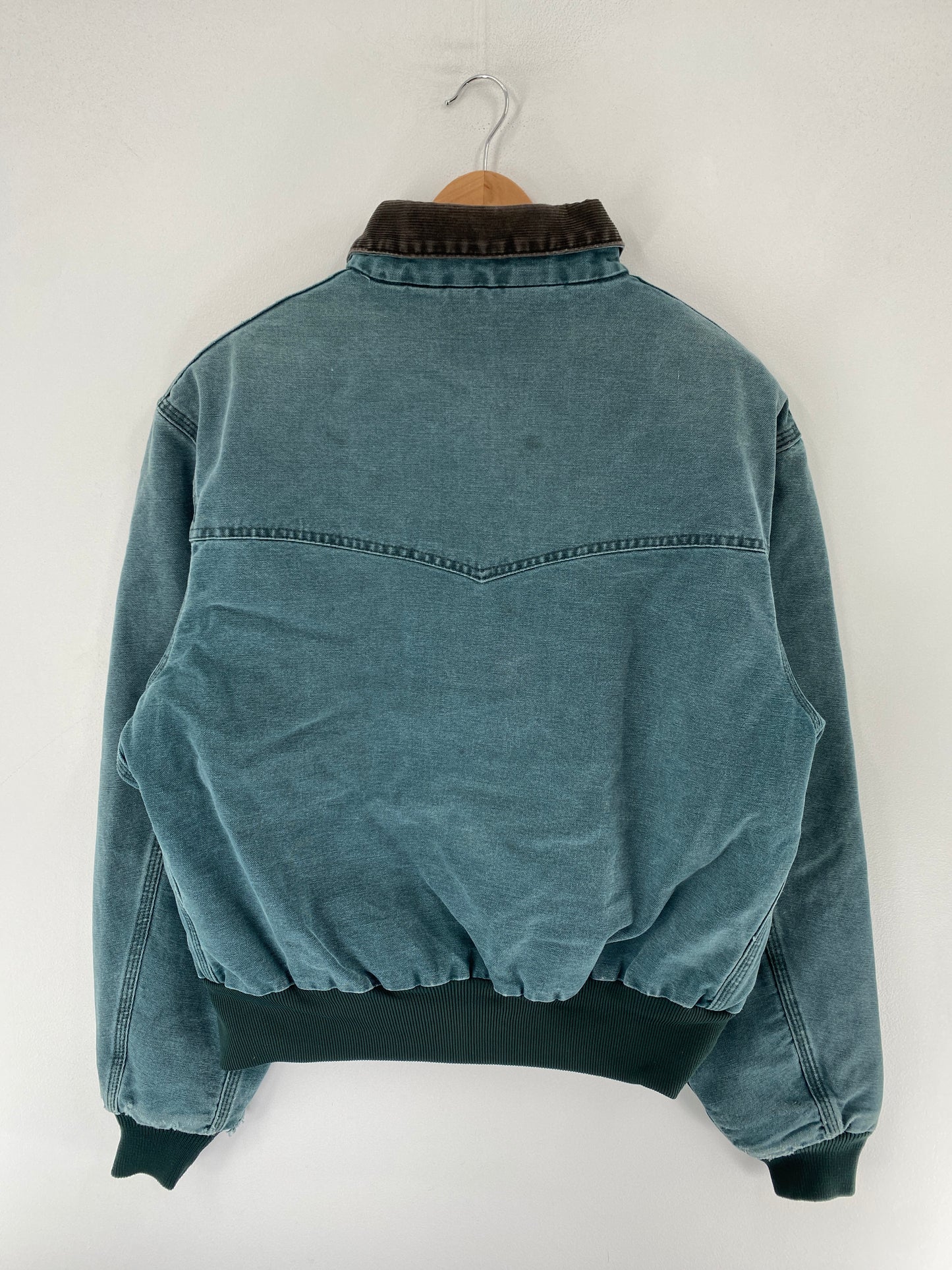 Vintage CARHARTT Size No Tag (Approx.L) Zip-Up Duck Jacket / F5285J