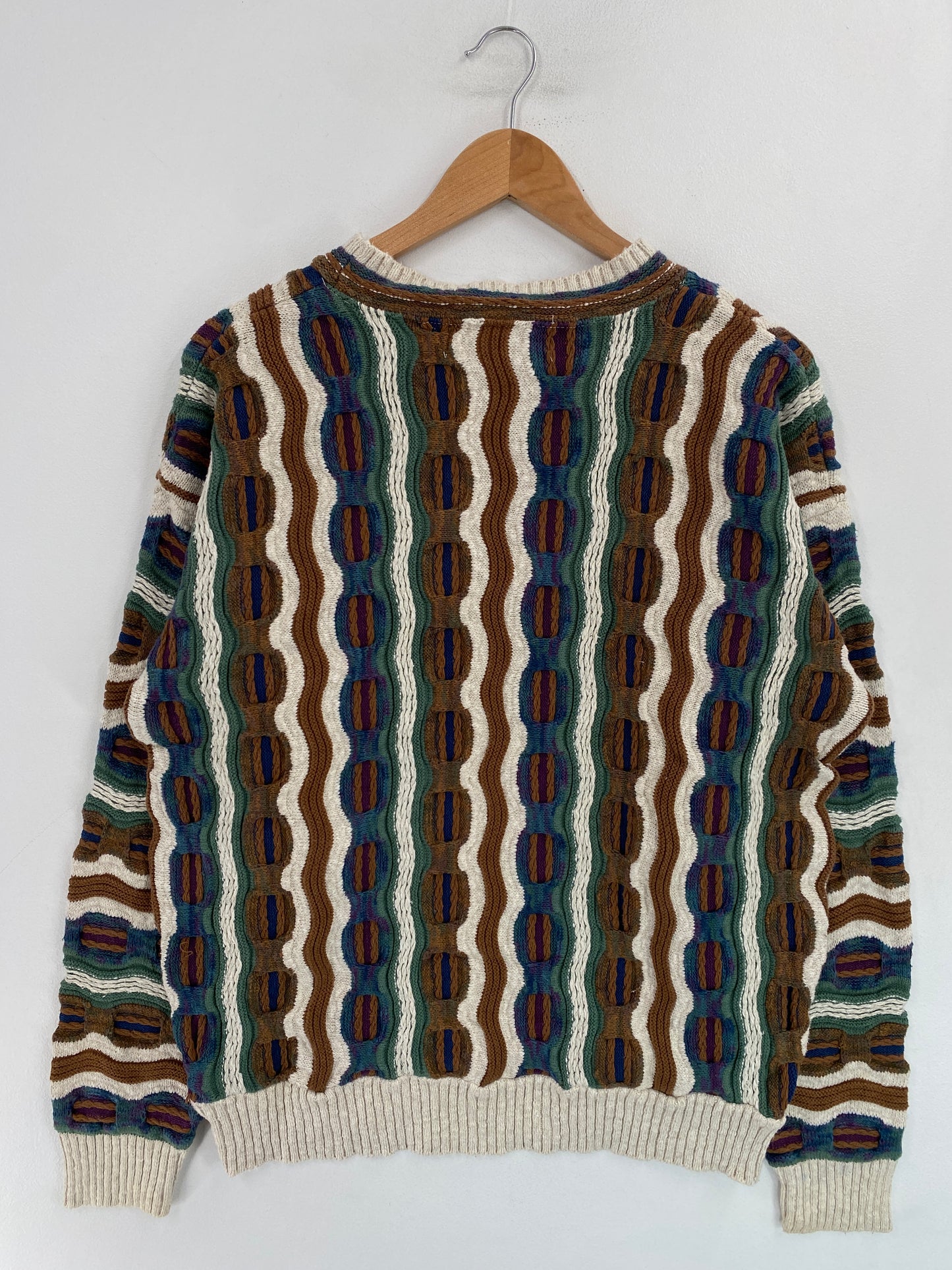 Vintage 3D COOGI-Style Size L Knit Sweater / G5235K