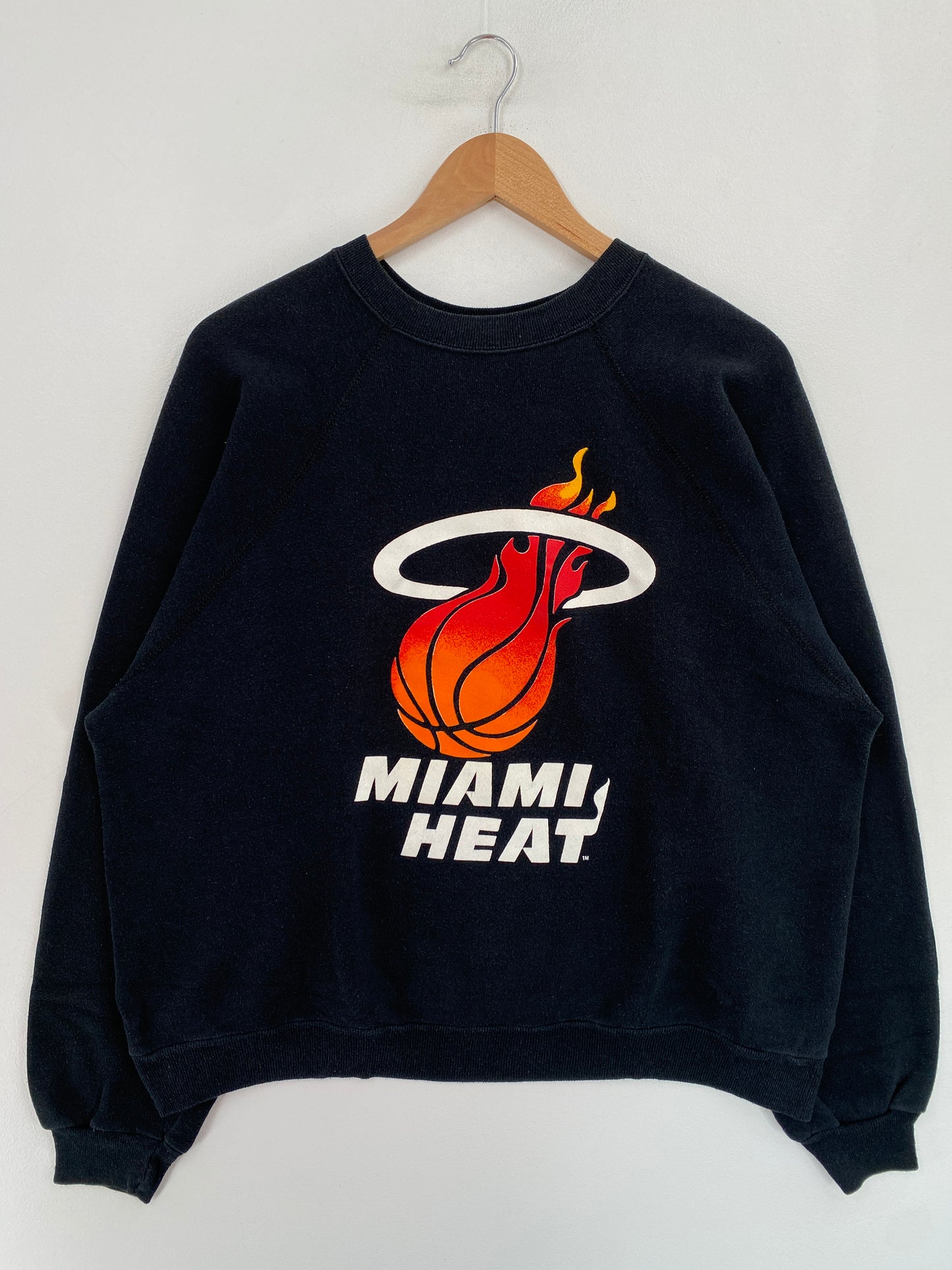 90’s MIAMI HEATS Size No Tag (Approx.M) NBA Sweat-Shirt / G5251S
