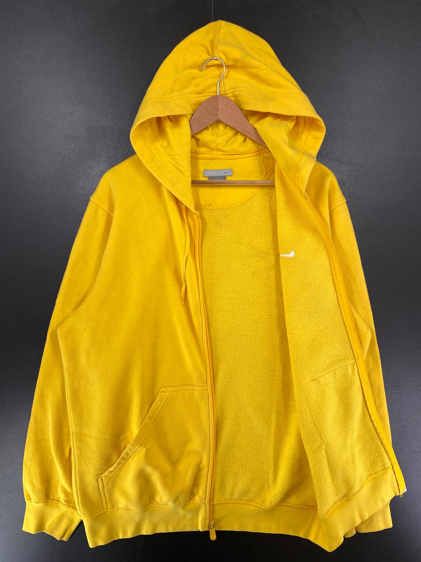 00' NIKE MINI SWOOSH Size L Vintage Zip-up Hoodie Sweat-Shirts / G5262S