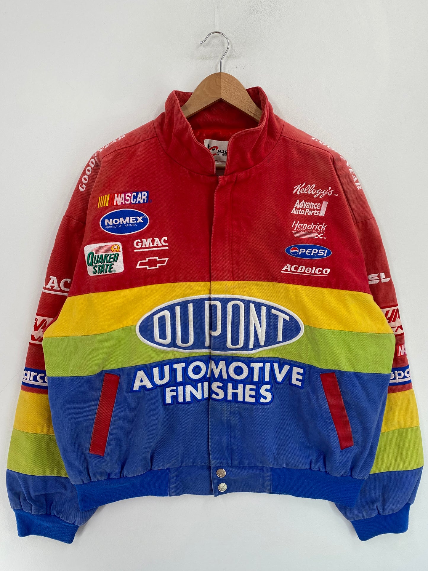 Vintage NASCAR DU PONT Size L Racing Jacket / G5275J