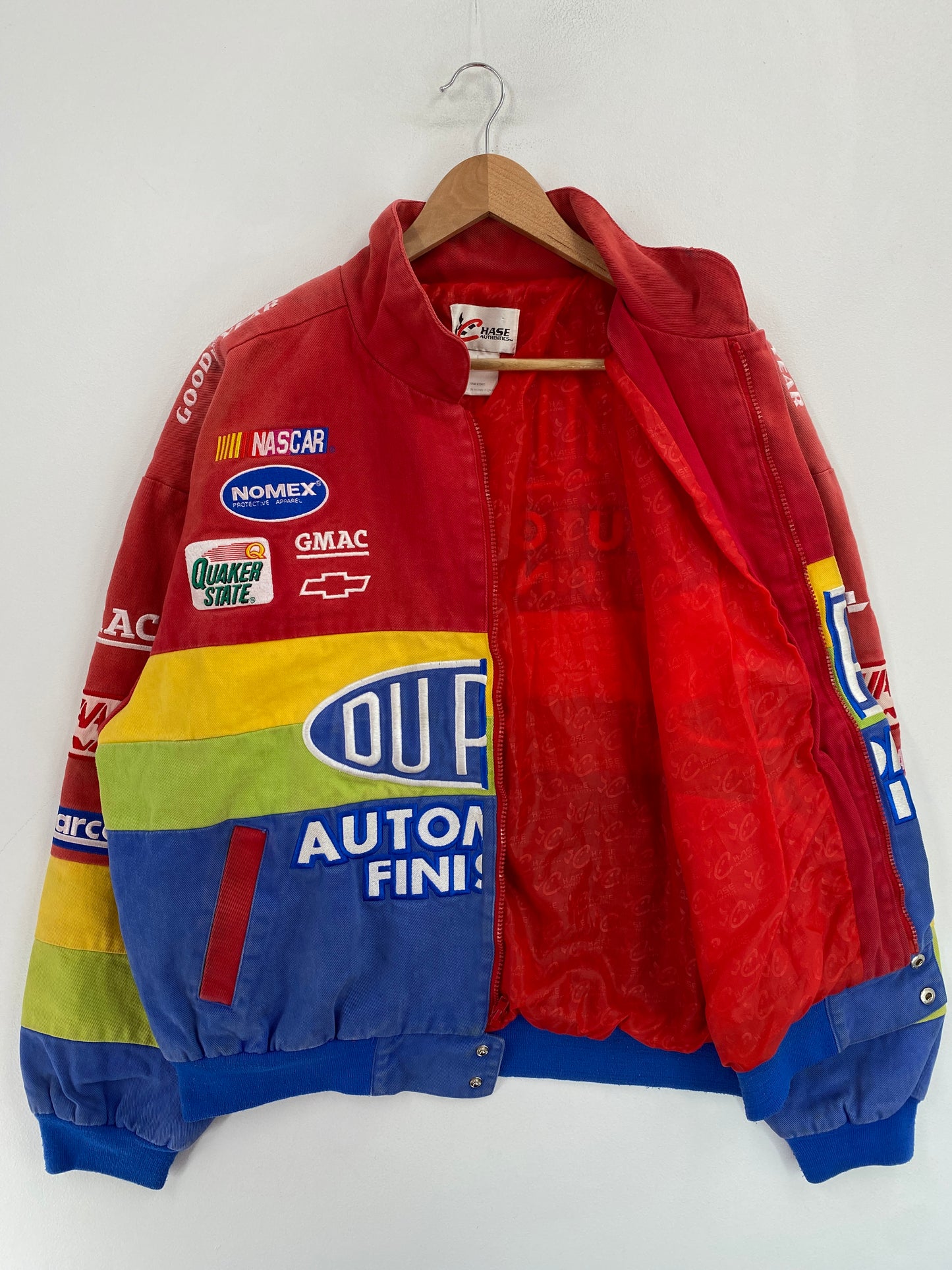 Vintage NASCAR DU PONT Size L Racing Jacket / G5275J