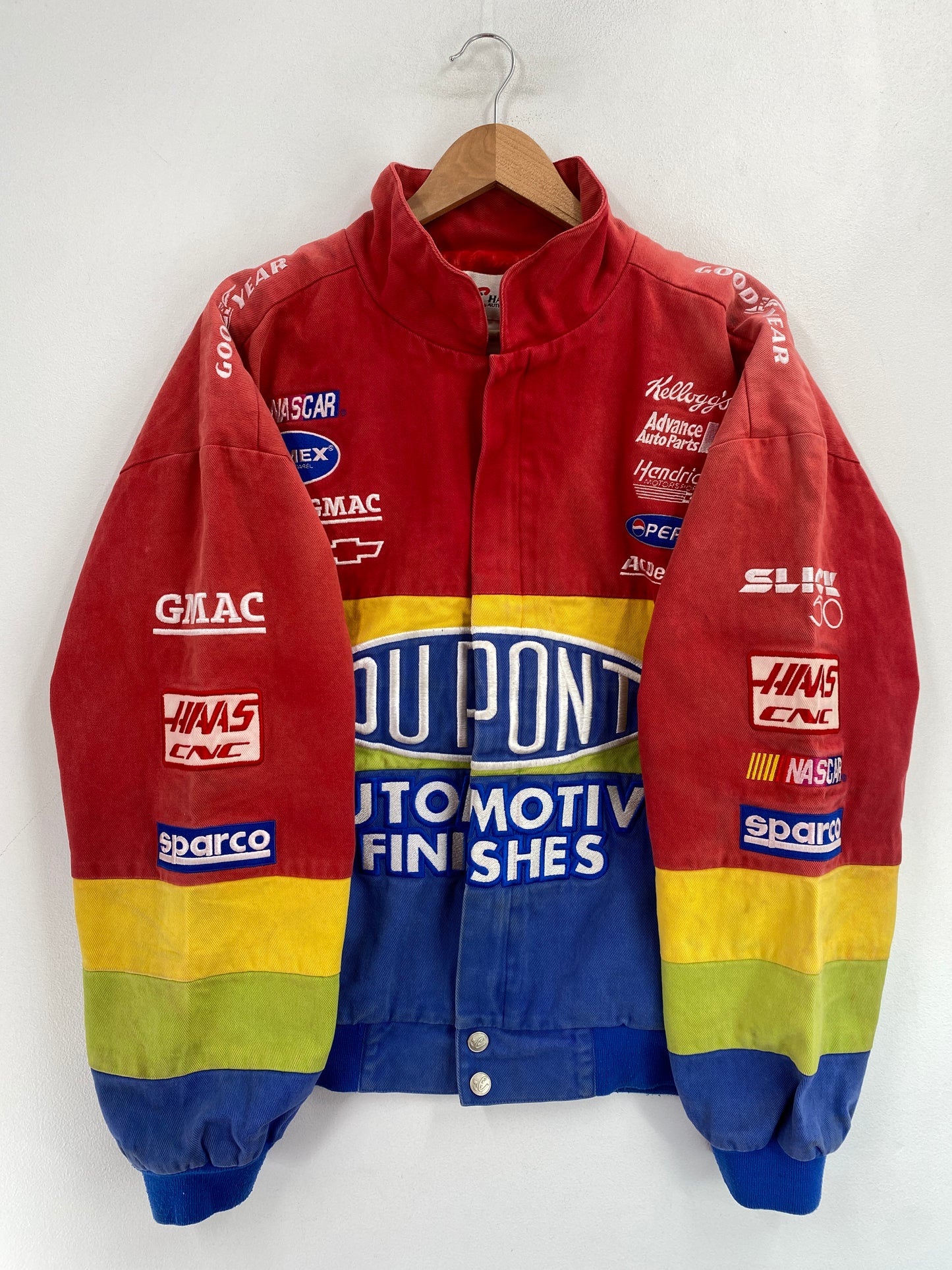 Vintage NASCAR DU PONT Size L Racing Jacket / G5275J
