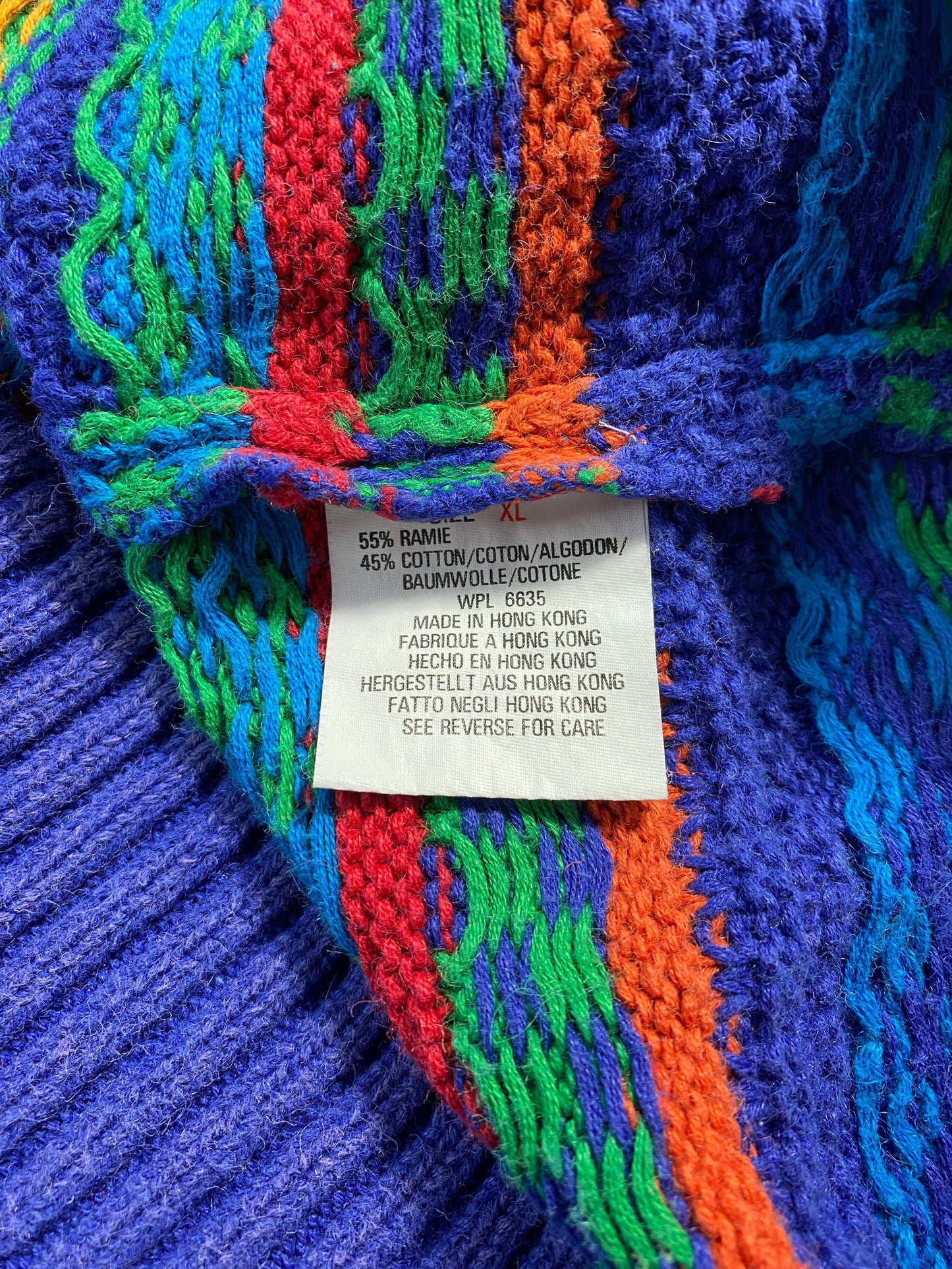 90's WOOLRICH Size XL Vintage Cotton Knit Sweater / F7873K