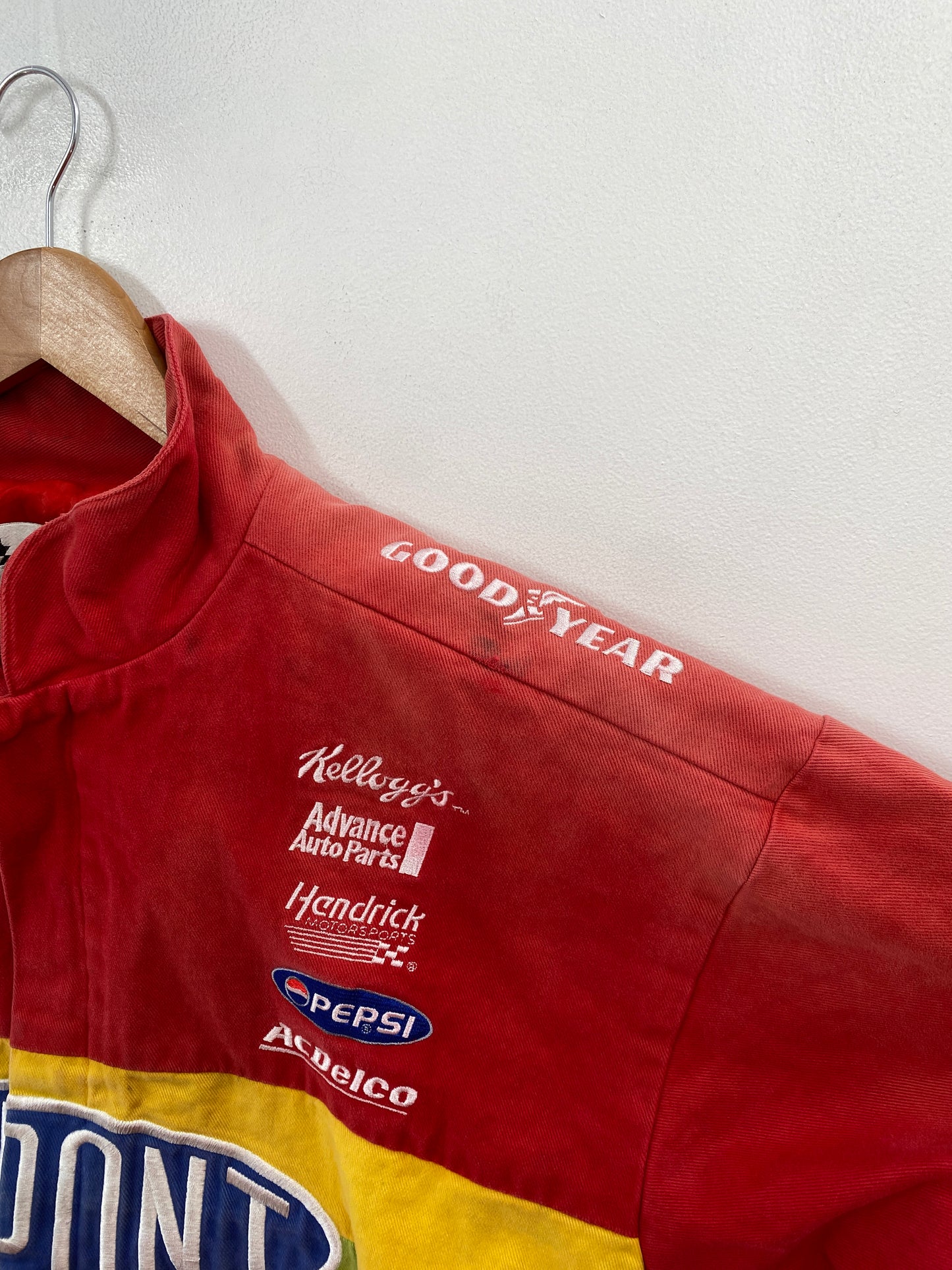 Vintage NASCAR DU PONT Size L Racing Jacket / G5275J