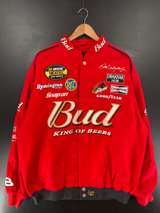 Vintage NASCAR BUDWEISER Size XL Racing Jacket / G7194J