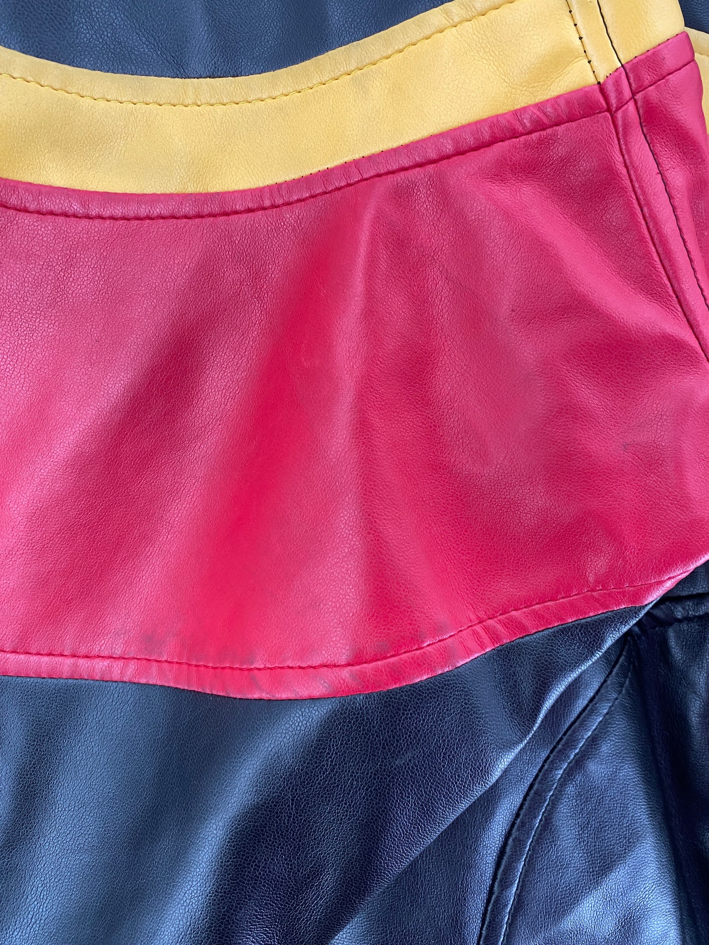 Vintage MARINES Size M Faux Leather Jacket / G4904J
