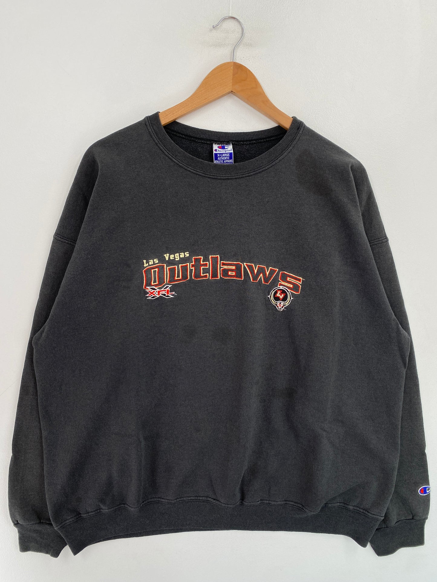 90’s CHAMPION x LAS VEGAS OUTLAWS Size XL Vintage XFL Sweat-Shirt / G5285S