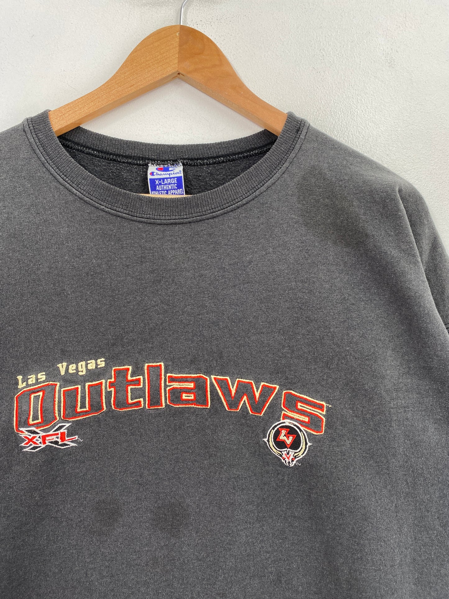 90’s CHAMPION x LAS VEGAS OUTLAWS Size XL Vintage XFL Sweat-Shirt / G5285S