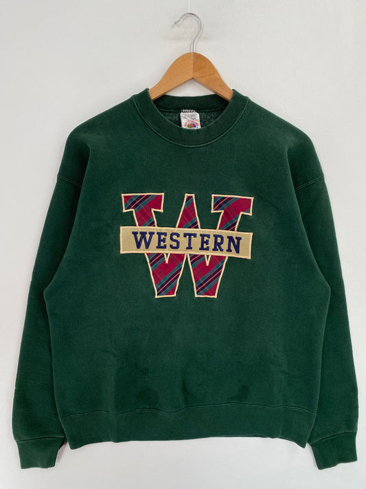 90’s WESTERN Size L Vintage College Sweat-Shirt / G5286S