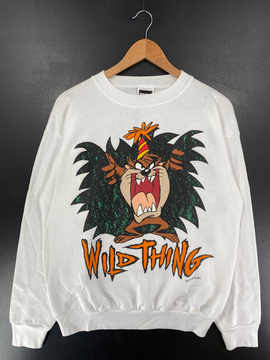 1994 LONNEY TUNES TAZ Size L Vintage Sweat-shirt / G5306S