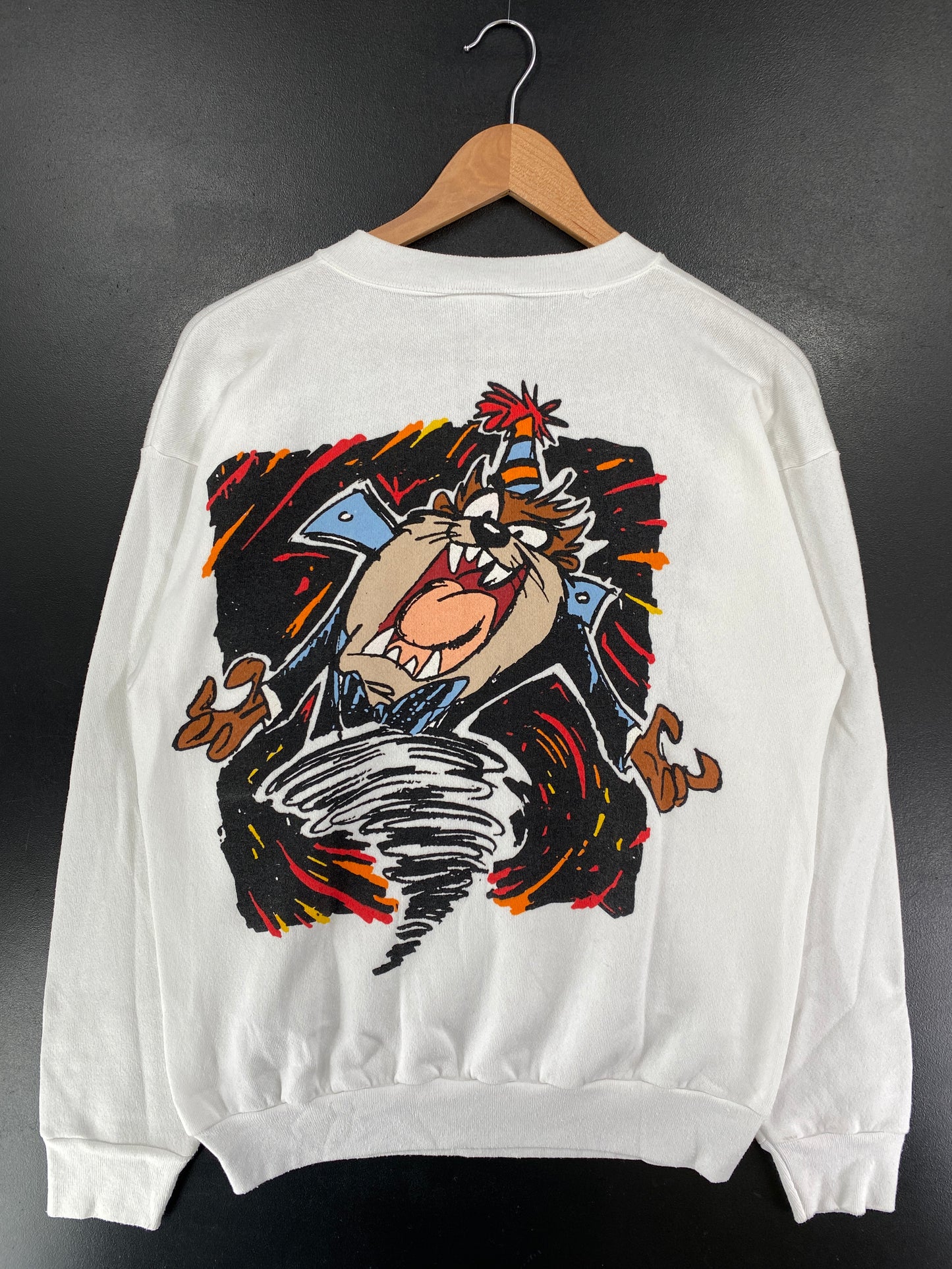 1994 LONNEY TUNES TAZ Size L Vintage Sweat-shirt / G5306S