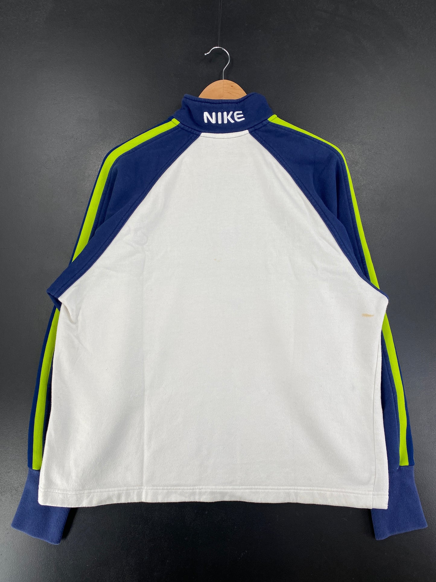 90's NIKE Size Ladies M Vintage Half-zip Sweat-Shirt / G2032S