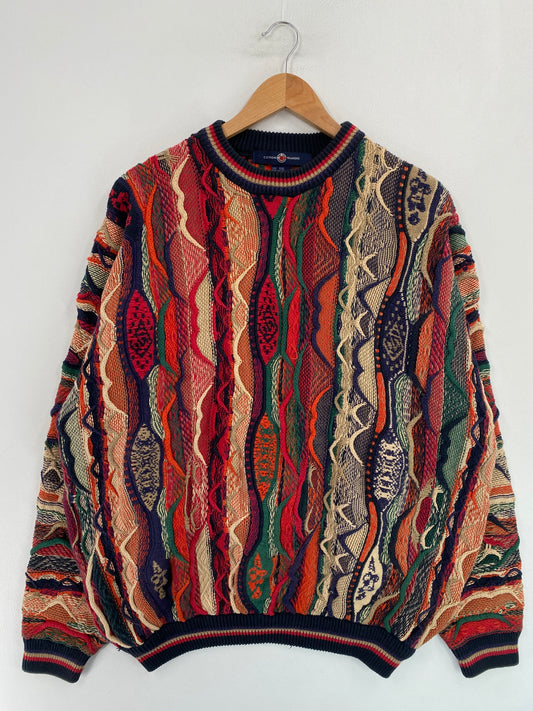 Vintage 3D COOGI-Style Size XXL Knit Sweater / G6500K