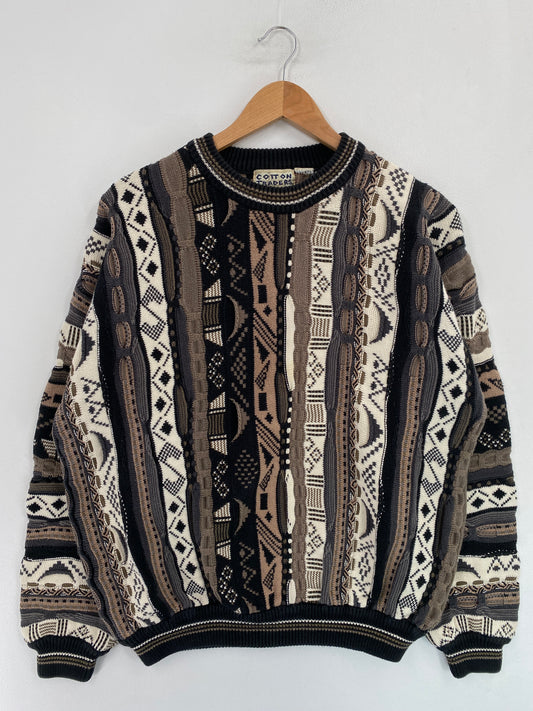 Vintage 3D COOGI-Style Size Approx. M Knit Sweater / G5319K