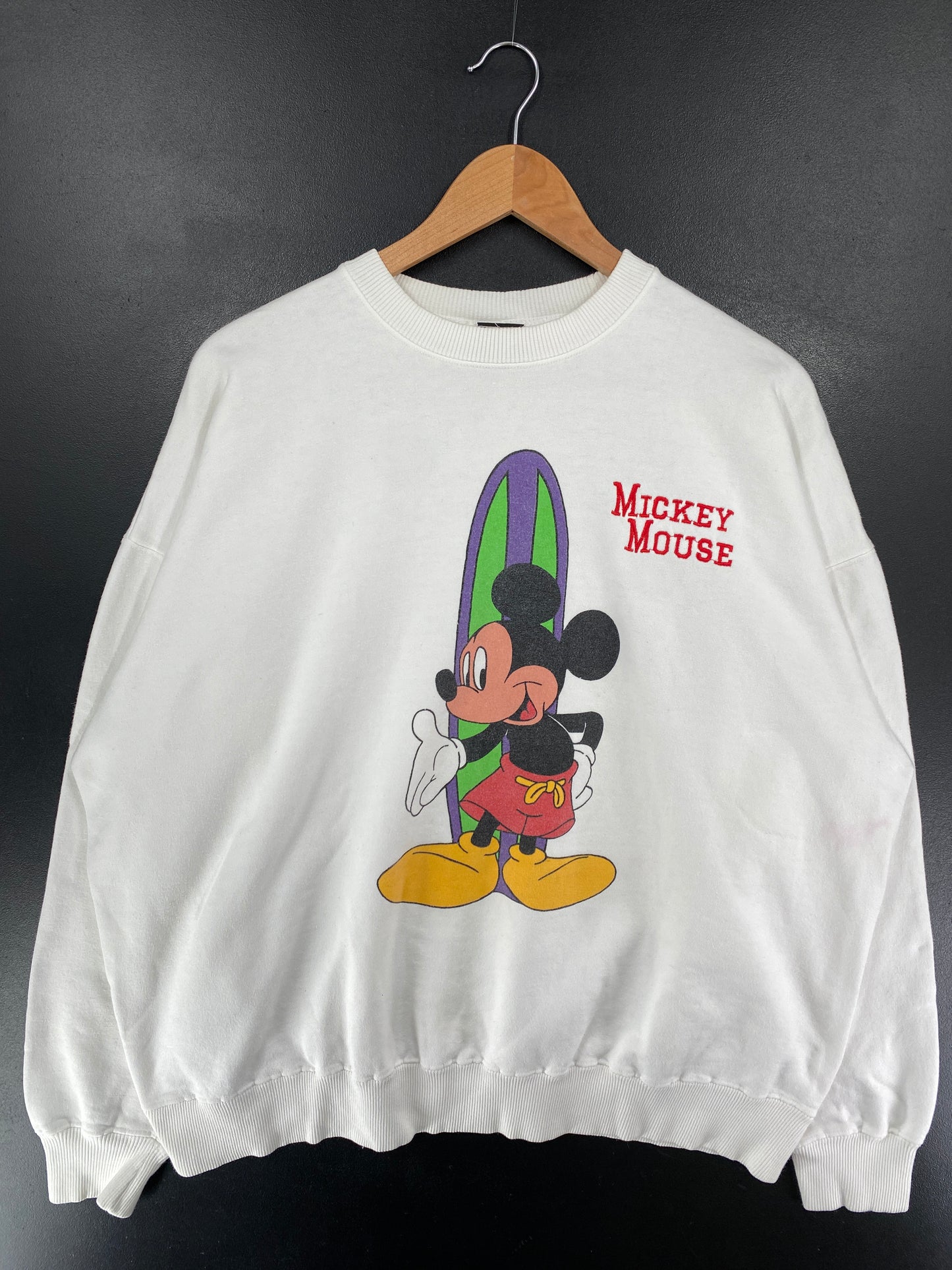 90’s DISNEY MICKEY Size XL Vintage Sweat-shirt / G5349S