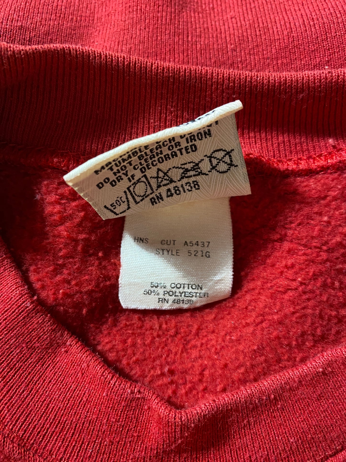 1993 WASHINGTON REDSKINS Made in USA Size XL Vintage NFL Sweat-Shirt / G5356S