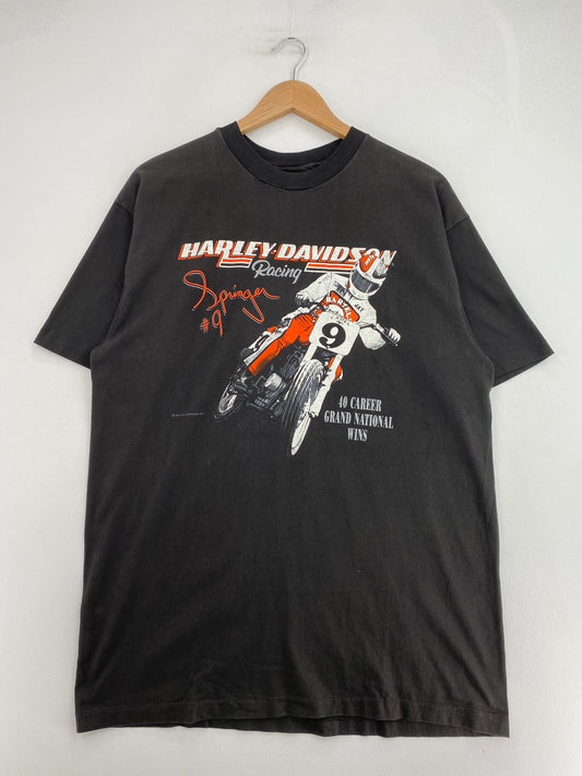 1991 HARLEY DAVIDSON Size XL Vintage T-Shirt / G2368T