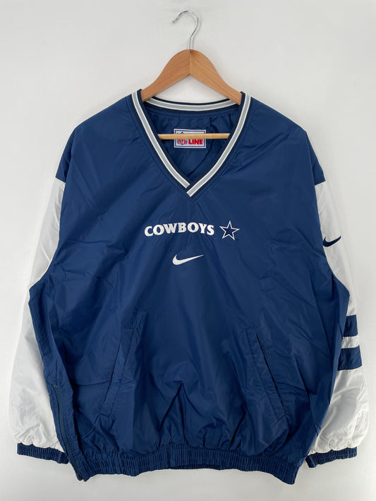 90’s NIKE x DALLAS COWBOYS REVERSABLE Approx. Size XL Vintage NFL Nylon Jacket / F7708N