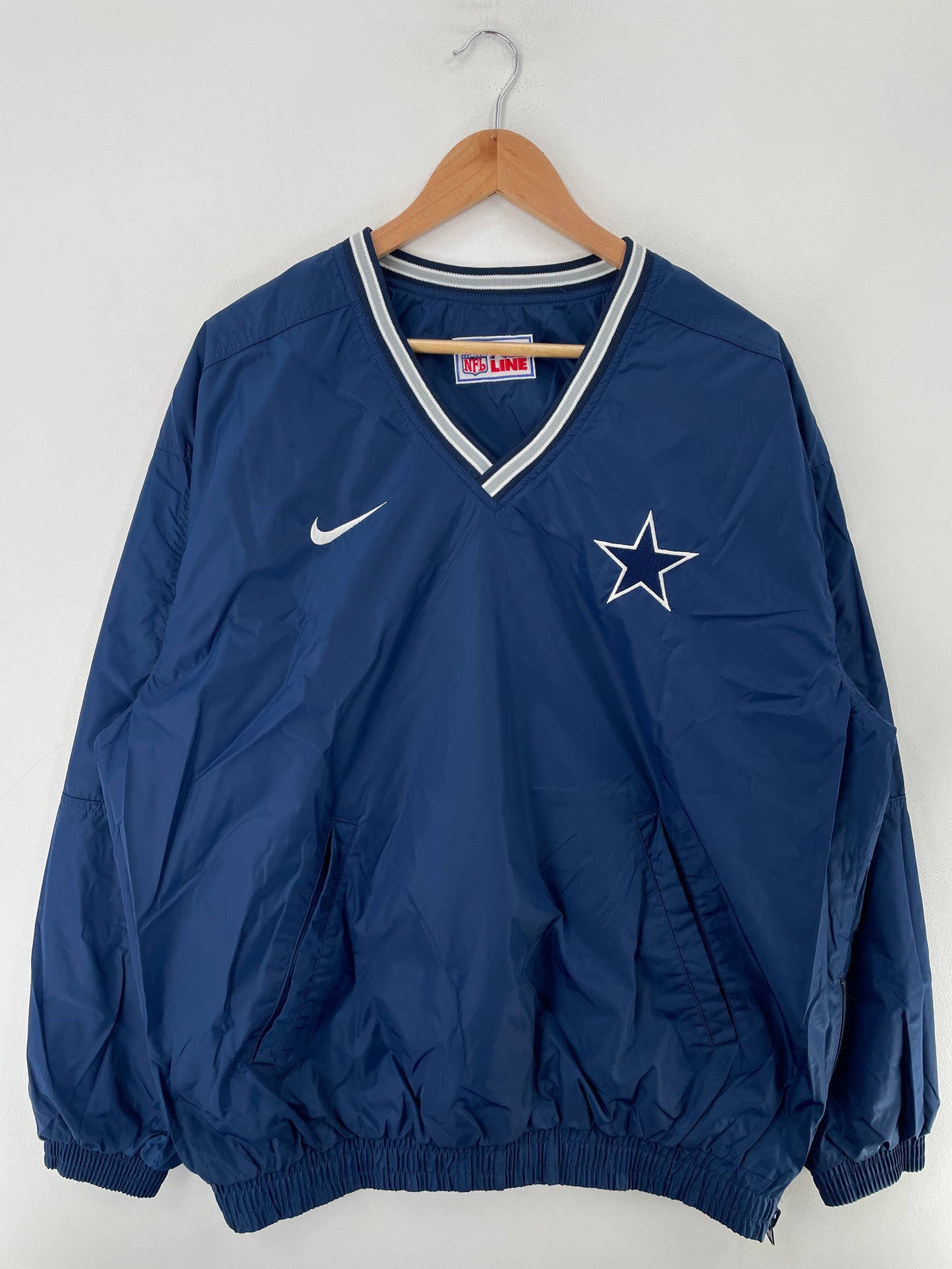 90’s NIKE x DALLAS COWBOYS REVERSABLE Approx. Size XL Vintage NFL Nylon Jacket / F7708N