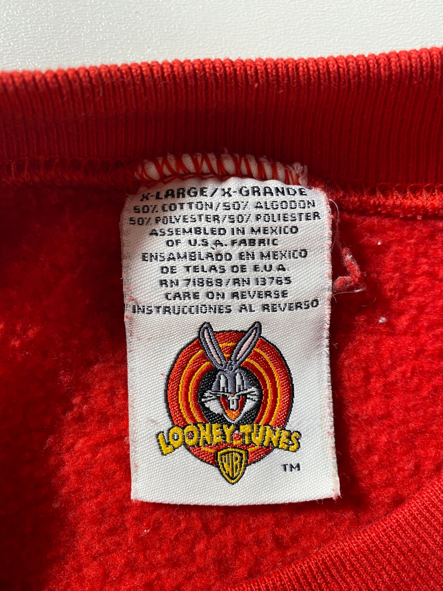 90’s Tweety CHRISTMAS Made in USA Size XL Vintage Sweat-shirt / F6068S