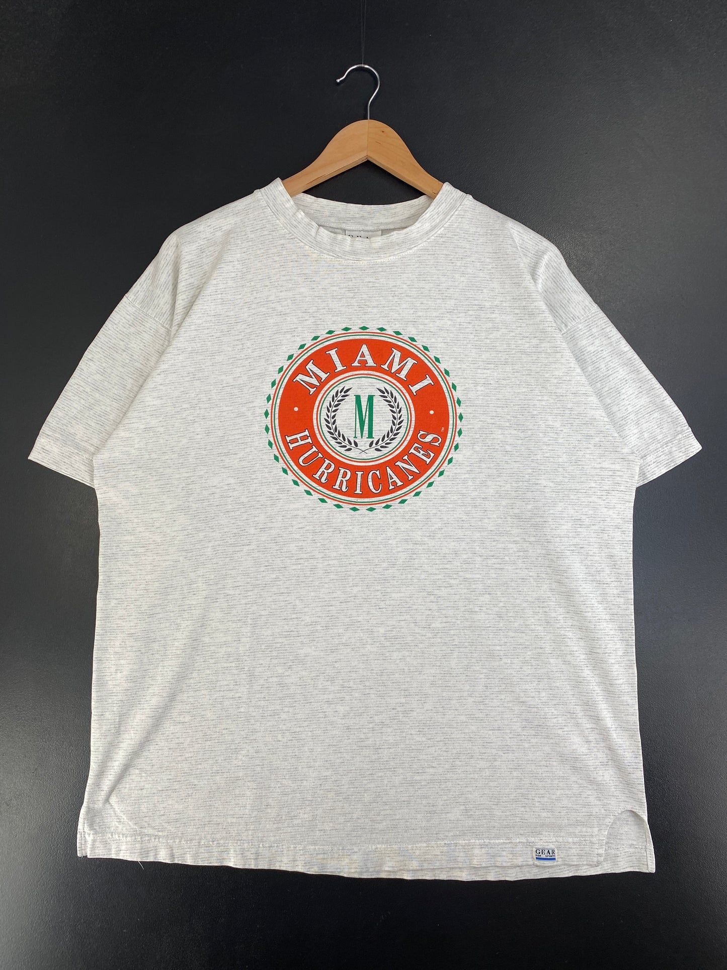 90's MIAMI HURRICANES Made in USA Size XL Vintage College T-shirt / G2563T