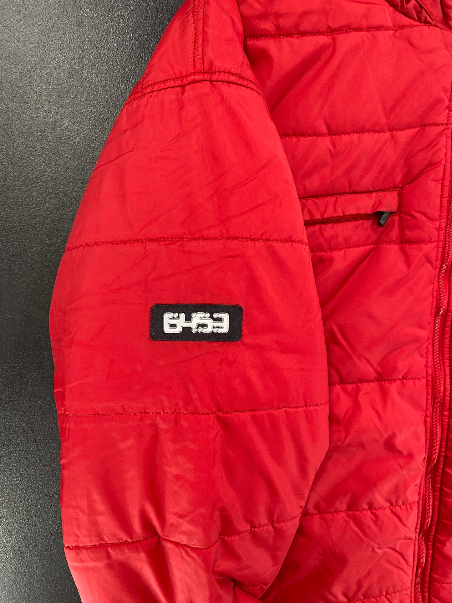 00' NIKE MINI SWOOSH Size M Vintage Padded Nylon Jacket / G5437N