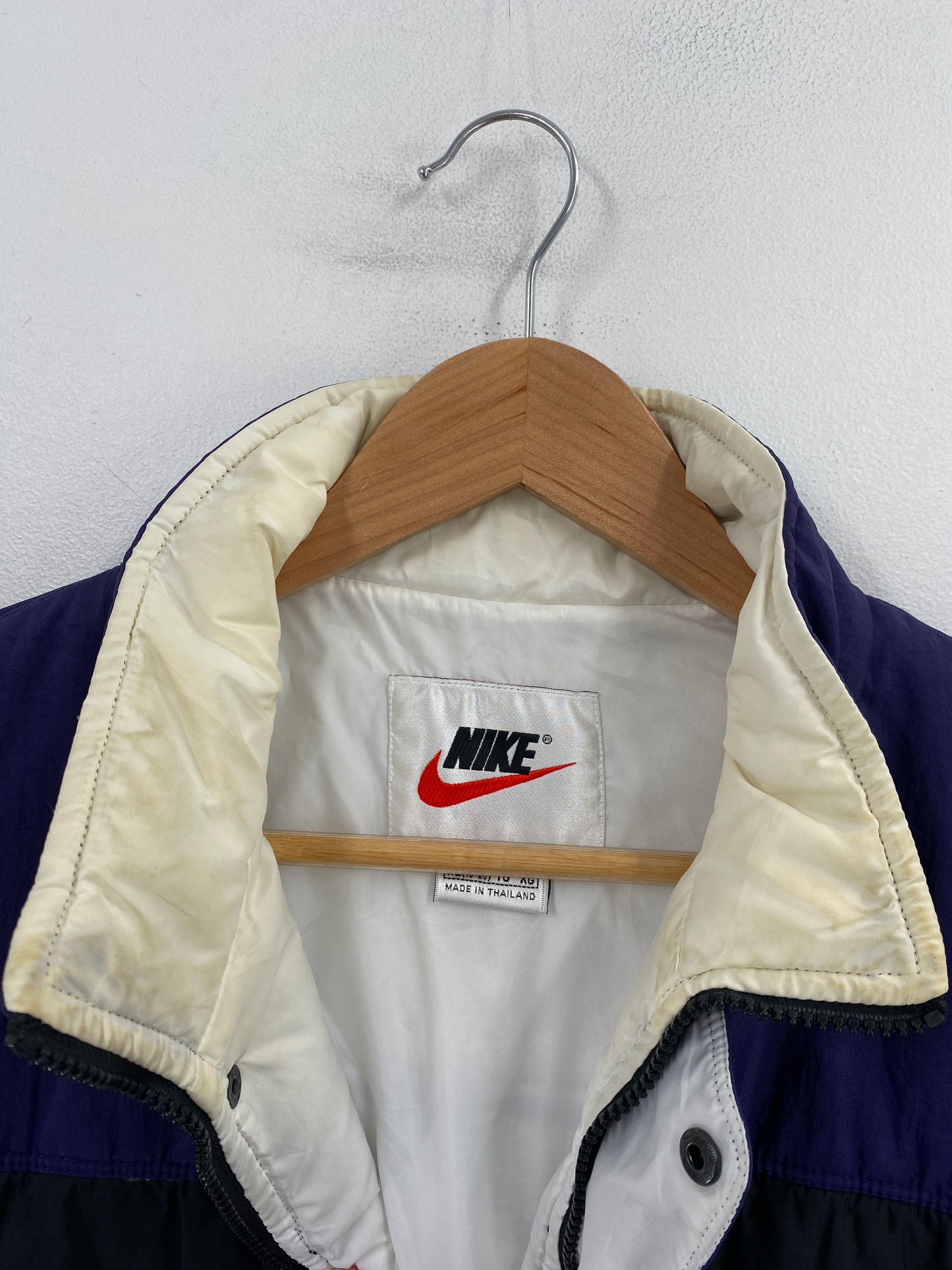 90's NIKE MINI SWOOSH Size Boys XL Vintage Padded Nylon Vest / G5440N
