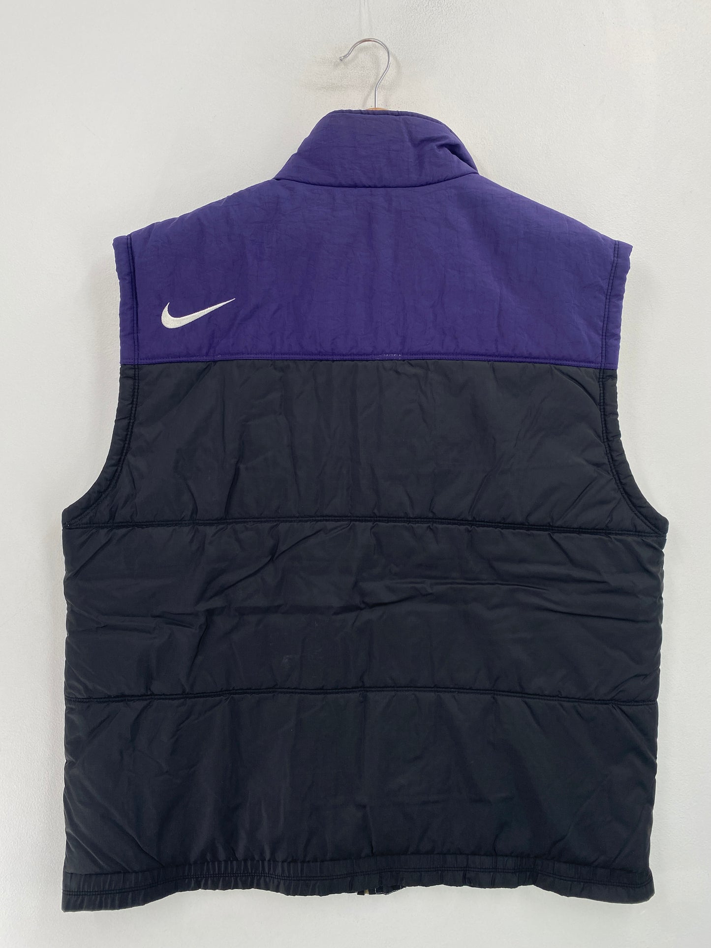 90's NIKE MINI SWOOSH Size Boys XL Vintage Padded Nylon Vest / G5440N