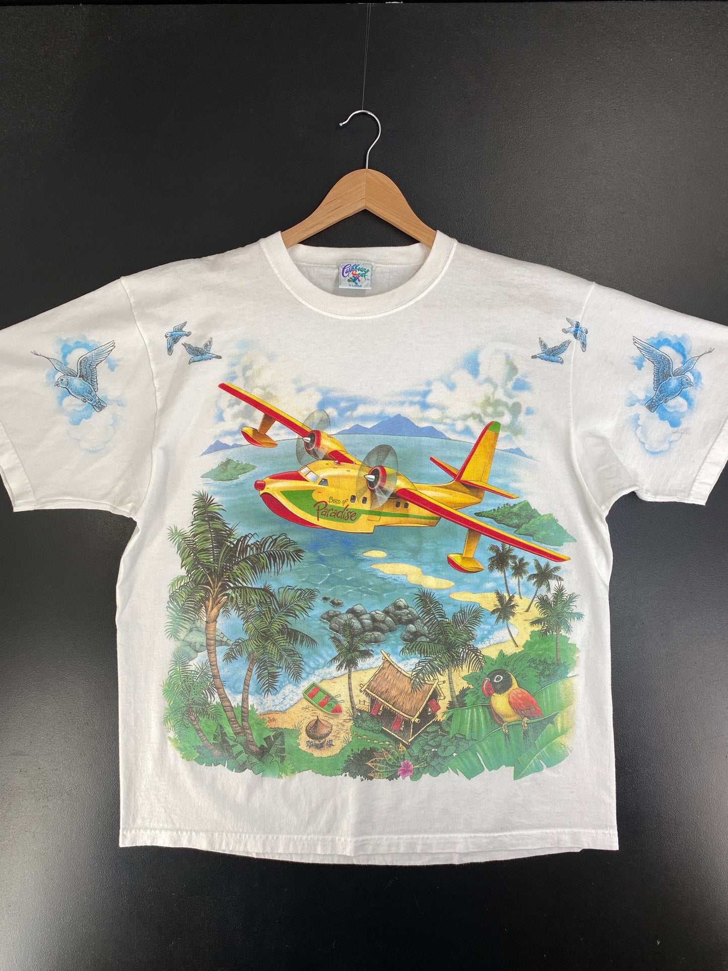 Vintage BIRD OF PARADISE Size XL Animal T-Shirt / G2660T