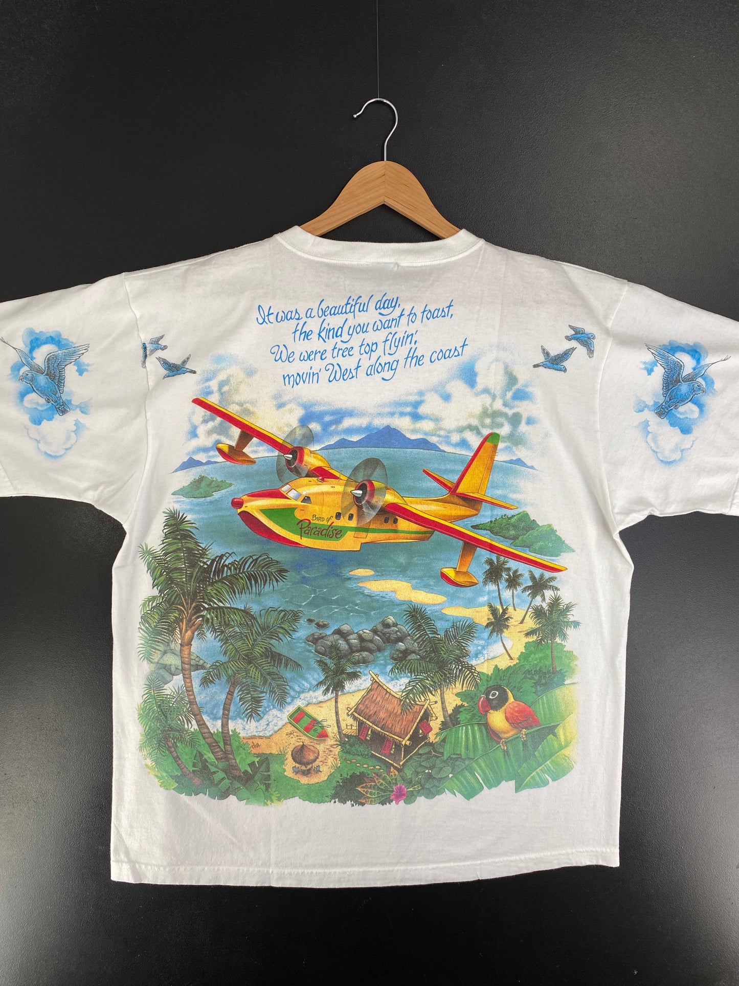Vintage BIRD OF PARADISE Size XL Animal T-Shirt / G2660T