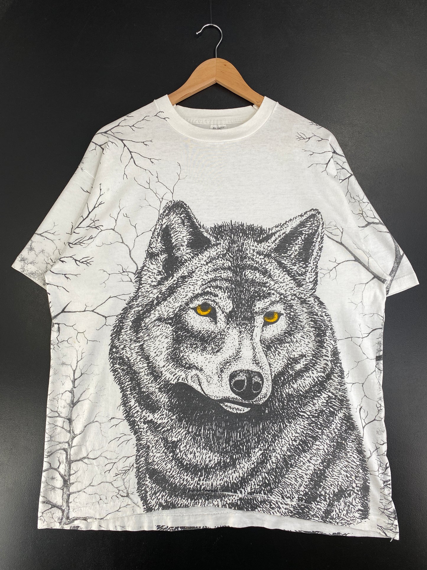 90's WOLF Made in USA Size XL Vintage Animal T-Shirt / G2727T