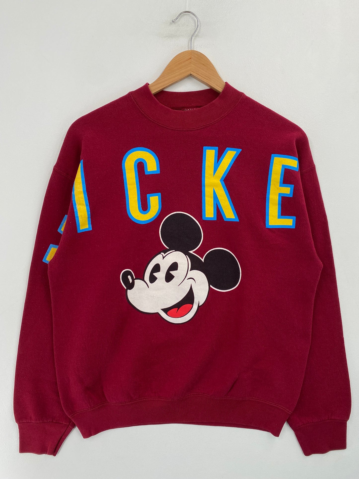 90's DISNEY MICKEY Made in USA Size L Vintage Sweat-Shirt / G5449S