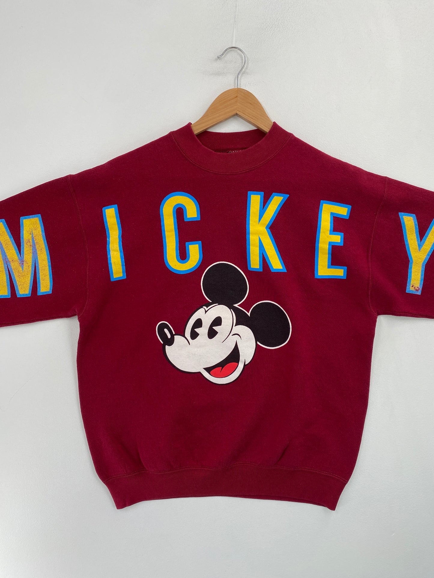 90's DISNEY MICKEY Made in USA Size L Vintage Sweat-Shirt / G5449S