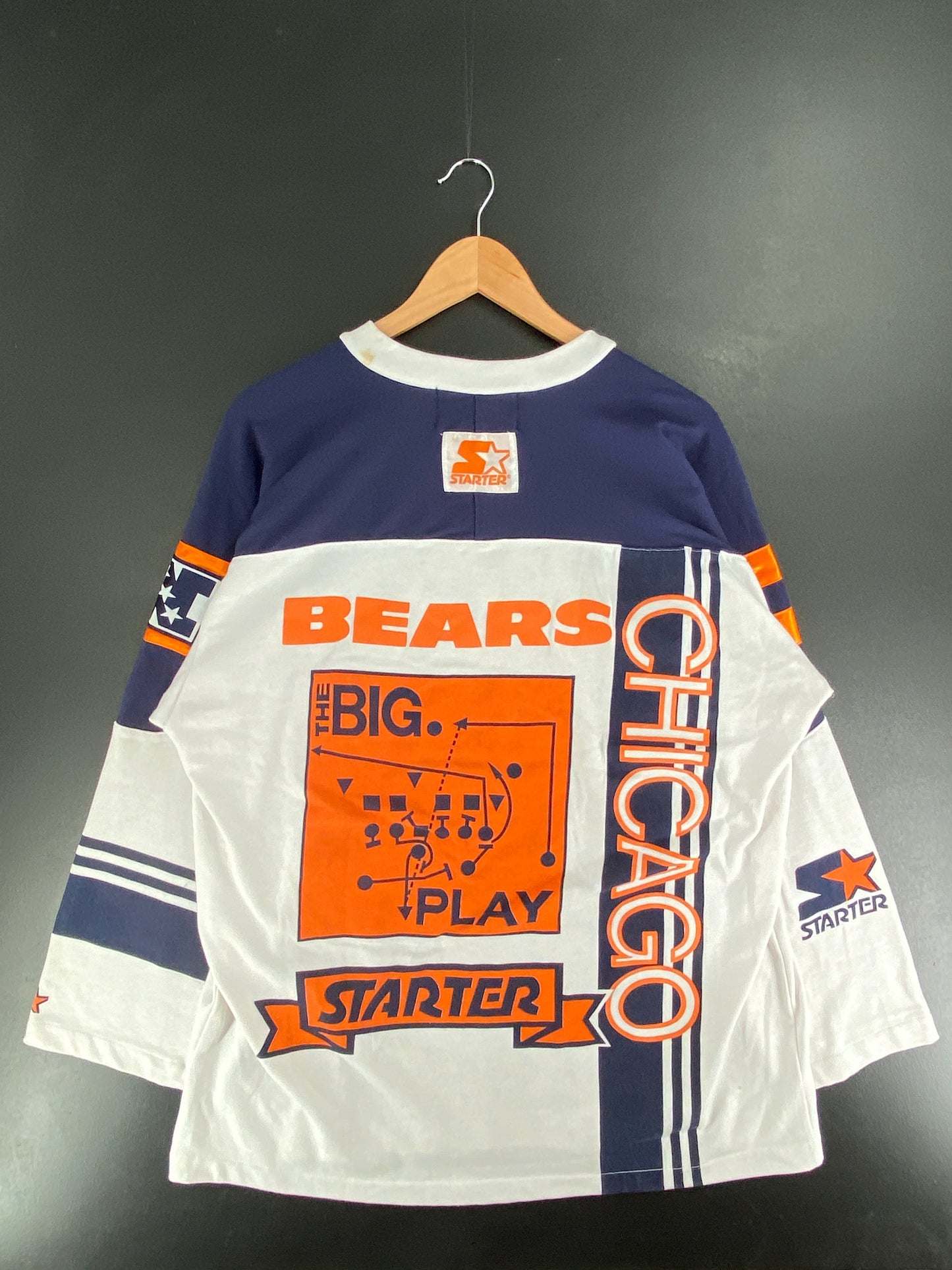 Early 90’s STARTER x CHICAGO BEARS Size XL NFL Game-shirt / F9801S