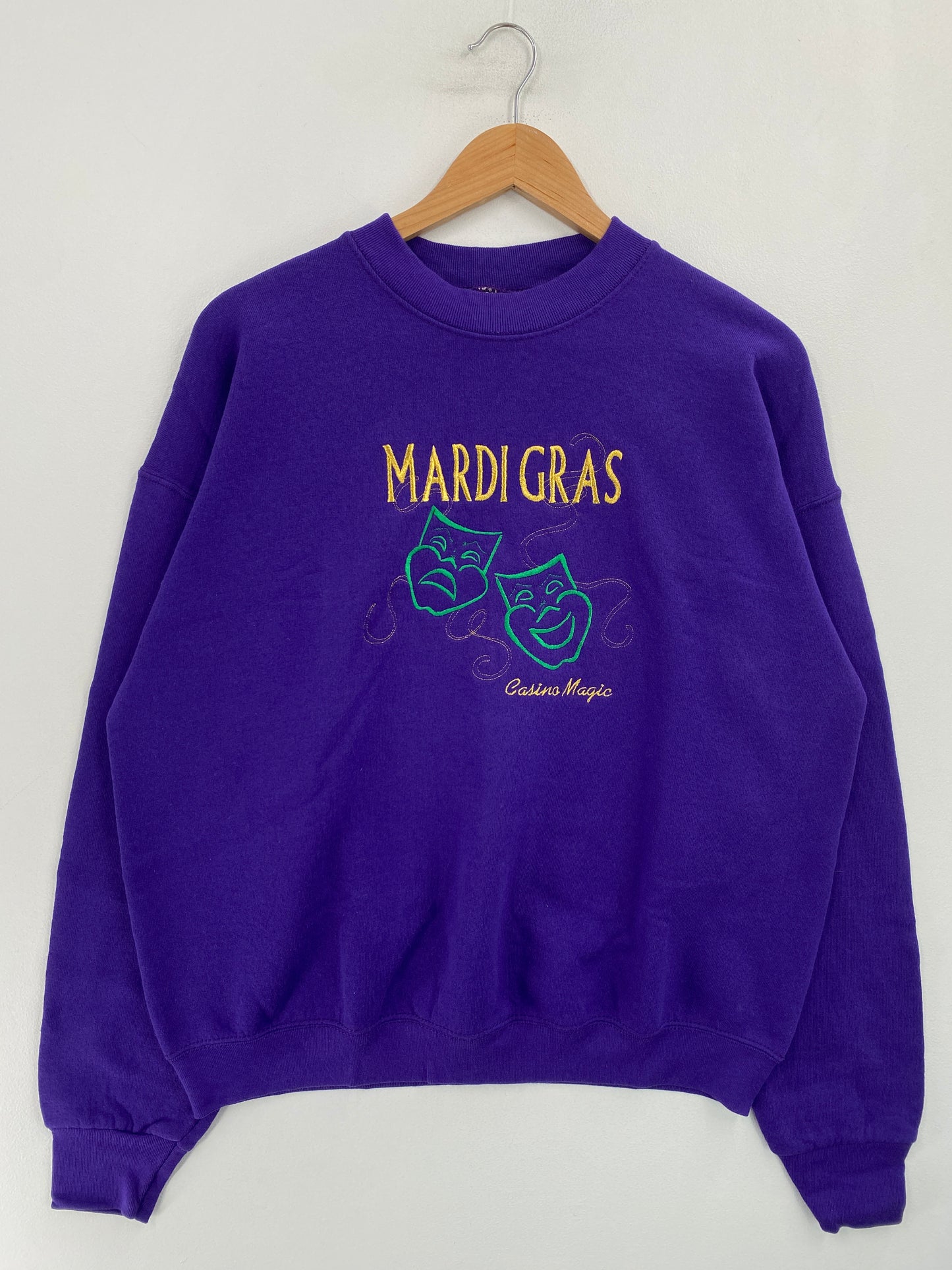 90's MARDI GRAS Made in USA Size XL Vintage Sweat shirt / G5462S