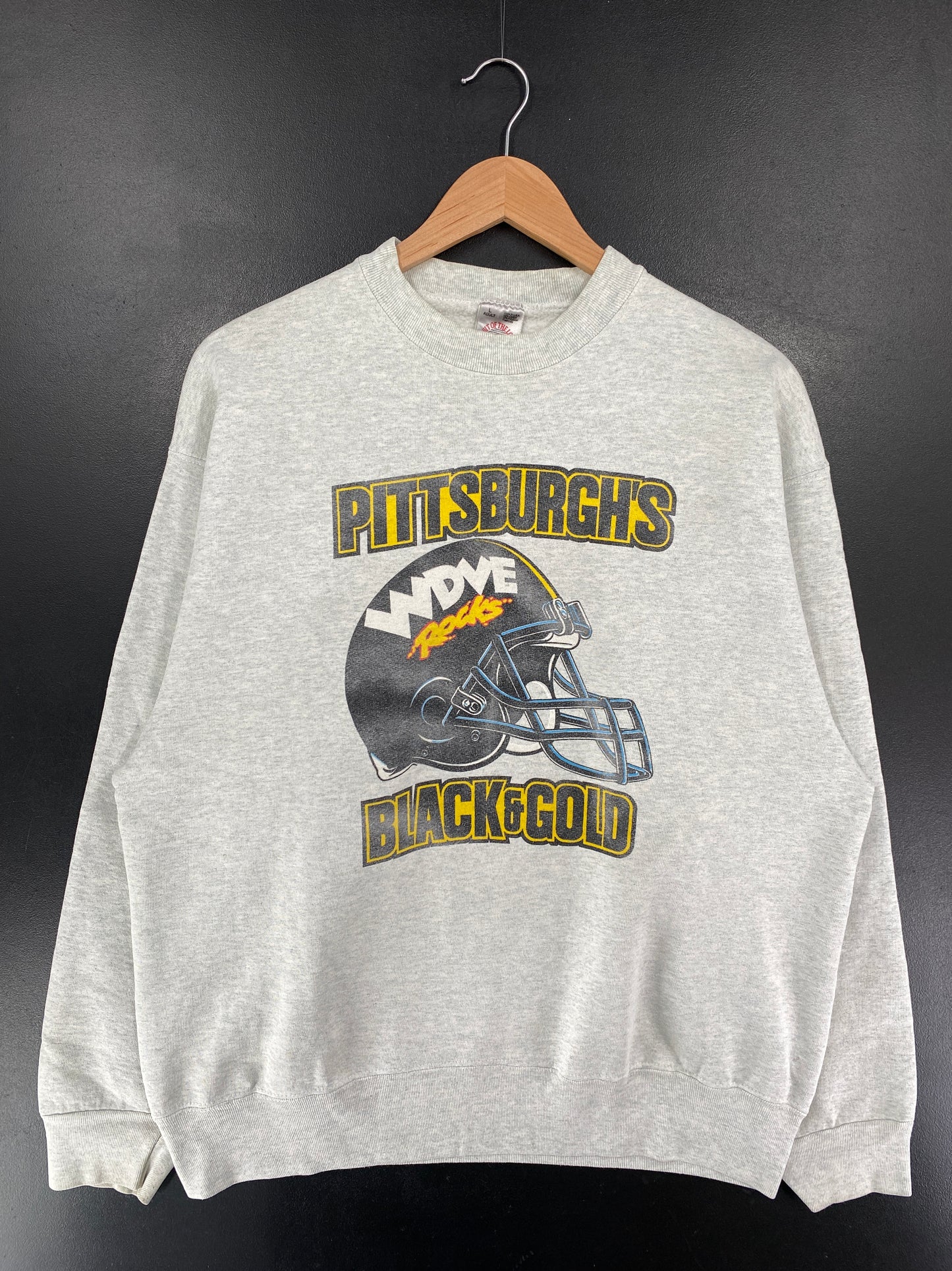 90's PITTSBURGH WDVW Made in USA Size L Vintage Sweat-shirt / G5464S