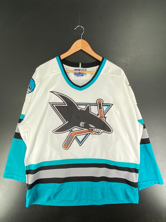 90’s STARTER x SAN JOSE SHARKS Size L NHL Game-shirt / F6138T