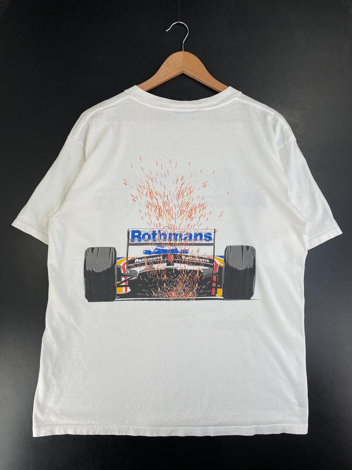 Vintage ROTHMANS WILLIAMS RENAULT Size L Racing T-Shirt / G2832T